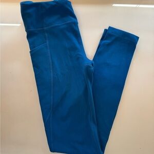 Athletic girl high-rise stash your treasures Leggings -Size M (8-10) - Maritime